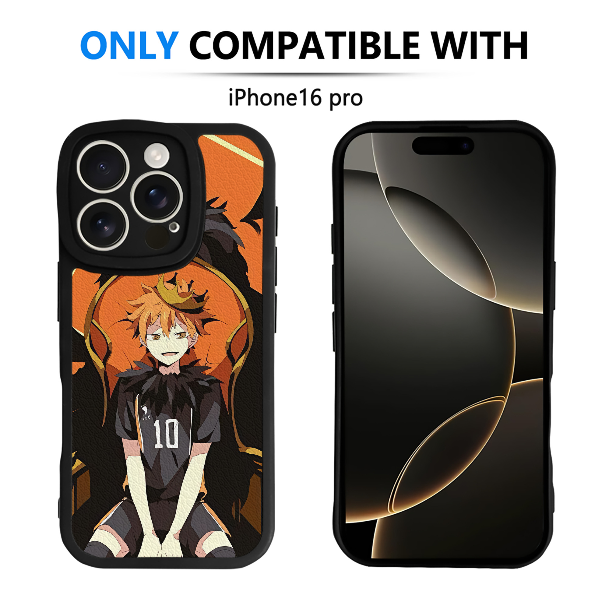 （画像用） ハイキュー!! Haikyu!! 【iPhone 16シリーズ対応】シリコンスマホケース（レザー調） 材質：シリコン